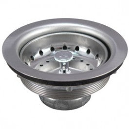 PLUMB PAK 1431SSBX SINK STRAINER STAINLESS STEEL WITH FIXED POST BASKET