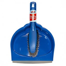LOLA 00511-8 CLIP-ON DUST PAN AND BRUSH SET