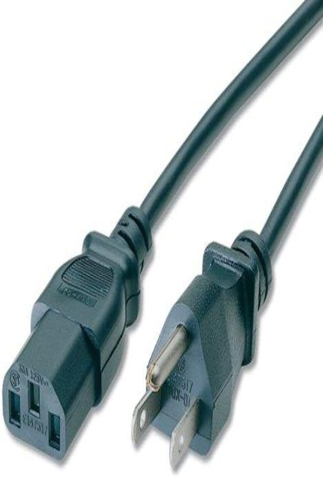 Powtech PT-3402 6 Ft. Computer Power Cord Cable 18AWG/3C SVT 10AMP 125V 1250W