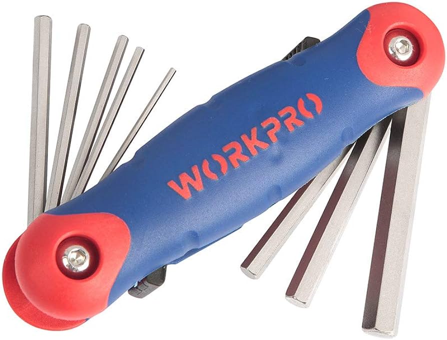 WORKpRO 8PC METRIC FOLDING HEX SET WP222024