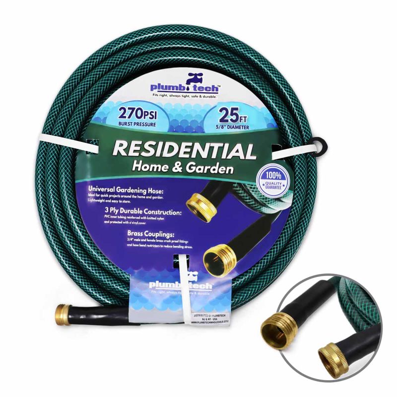 Plumb Tech 25' PVC Green Garden Hose Gar25
