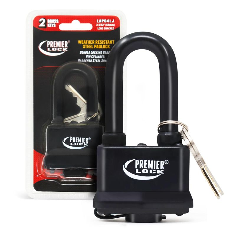 2" Laminated Padlock Fully Black Jacketed-LAP04LJ