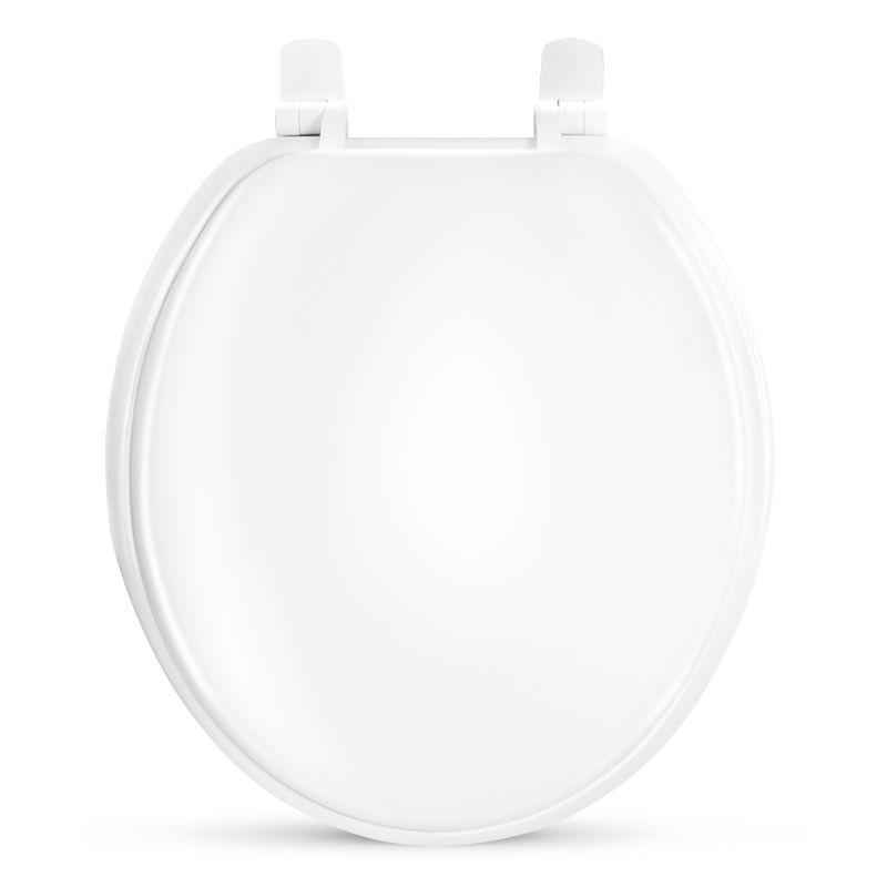 Plumb Tech Round White Soft Cushion Toilet Seat TSSR01W