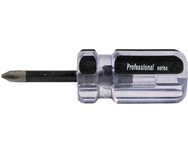 Tuff Stuff Professional Series #2 X 1-1/4" STUBBY PHILLIPS SCREWDRIVER CHROME VANADIUM CARDED TSP53110