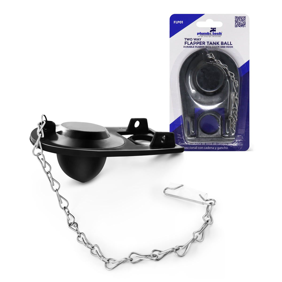 Plumb Tech Two Way Flapper Tank Ball-FLP01