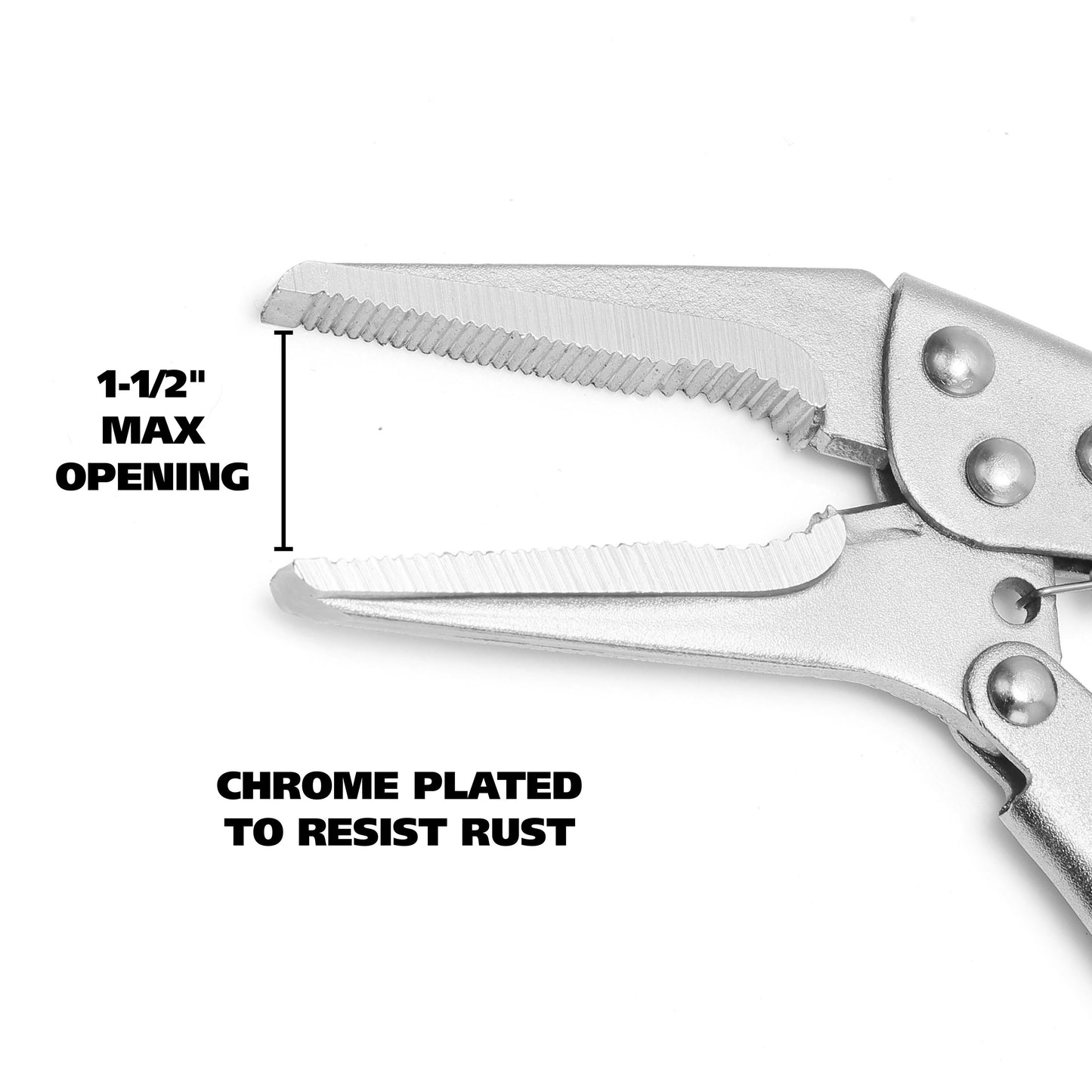 GreatNeck V65GC Long Nose Locking Pliers (6-1/2 Inch)