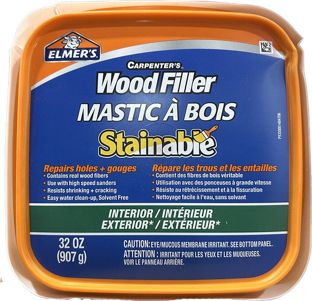 ELMER'S E891 CARPENTER'S INTERIOR / EXTERIOR STAINABLE WOOD FILLER