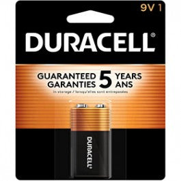 DURACELL MN1604B 1 PK 9 VOLT COPPERTOP ALKALINE BATTERY 84867462
