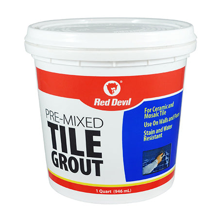 Red Devil 0424 qt White Premixed Tile Grout