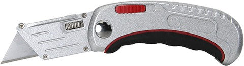 Warner 11185 Folding & Locking Zinc Utility Knife, w/ 1 Blade