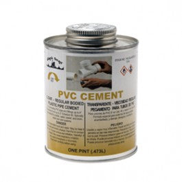 BLACK SWAN 07010 16 OZ CAN PVC SOLVENT CEMENT REGULAR BODIED ASTM D-2564