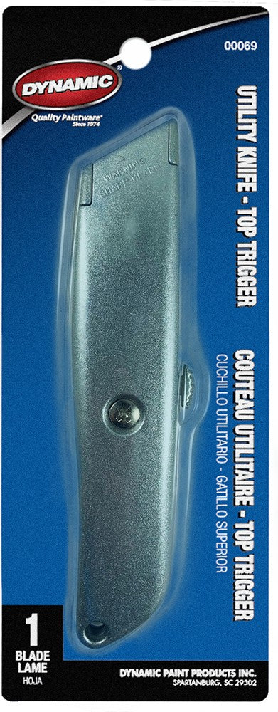 Dynamic 00069 Top Trigger Utility Knife w/1 blade