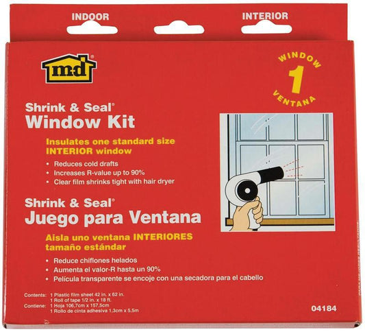 M-D 04283 84" x 112" Shrink & Seal Window Insulation KiT