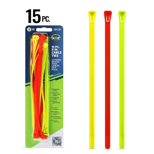 Grip Tite  15 PC. 8" Cable Ties with Quick Release SDC25
