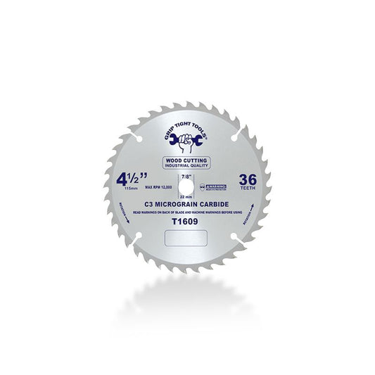 4-1/2 in. Wood Cutting Circular Saw Blade, 36T T1609