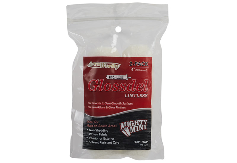 Glossdel Plus Mini Roller Value Packs 4" 4-GL3CK-6C