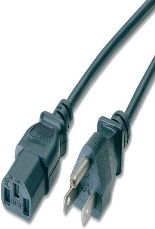Powtech PT-3402 6 Ft. Computer Power Cord Cable 18AWG/3C SVT 10AMP 125V 1250W