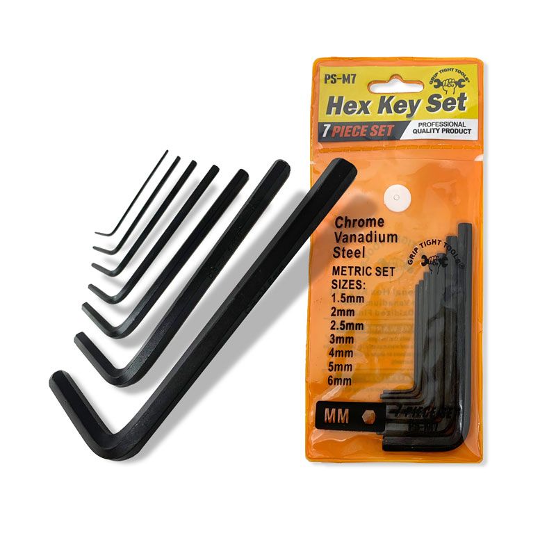 7PCS - Hex Key Metric Key Set 1.5MM- 6MM PS-M7