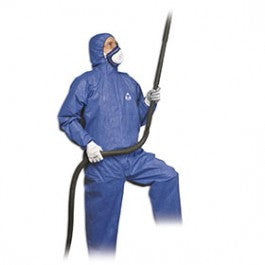HONEYWELL 35596/XL X-LARGE BLUE COVERALL W/HOOD PROVIDE LEVEL 5-6 PROTECTION
