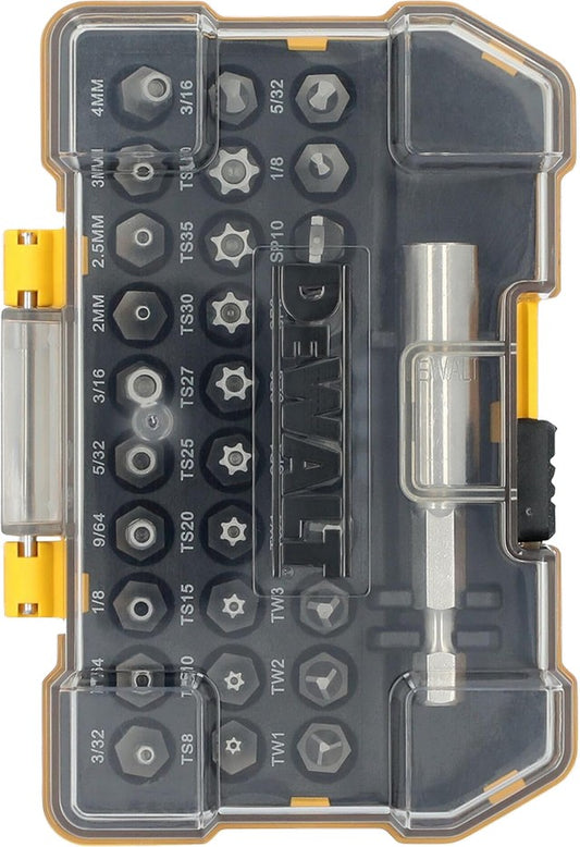 DeWALT DWAX200 31pc Magnetic Bit Security Screwdriving Set