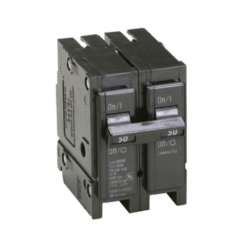 Eaton BR250 Residential; 120/240 V, 50 Amp Double Breaker, 2 Pole