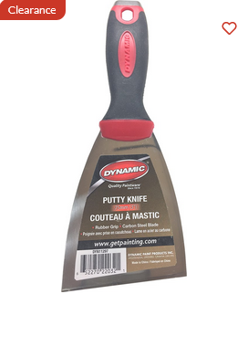 Dynamic DYN11297 3" Ergonomic Flex Putty Knife w/Hammer Cap