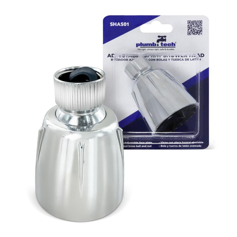 Plumb Tech  Adjustable Spray Shower Head SHAS01