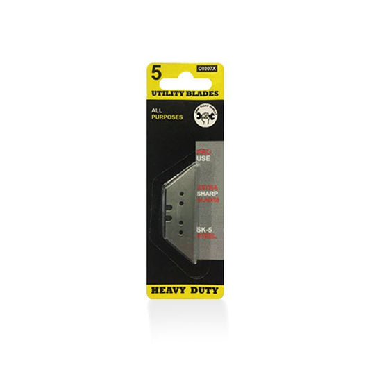 Professional Sharp Edge Utility Blades - 5 Blades C0307x
