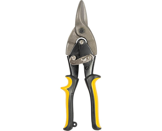 Tuff Stuff Professional Series AVIATION SNIP CHROME VANADIUM STRAIGHT CUT YELLOW RUBBER GRIP HANDLE TSP50212
