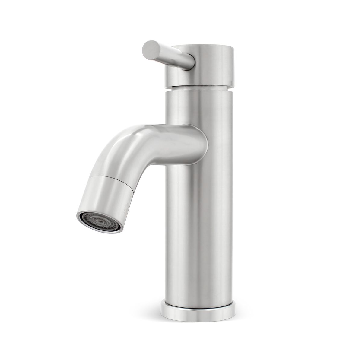 Plumb Tech Single Handle Basin Bathroom Faucet, Stainless Steel, 1.2 GPM-BFSS01