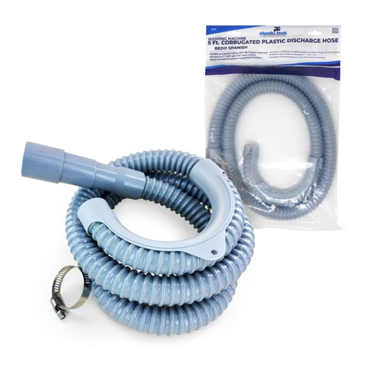 Plumb Tech  5' Corrugated Plastic Washing Machine Discharge Hose DH02