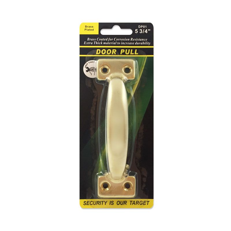Grip Tite  5-3/4 in. Brass-Plated Door Pull-DP01