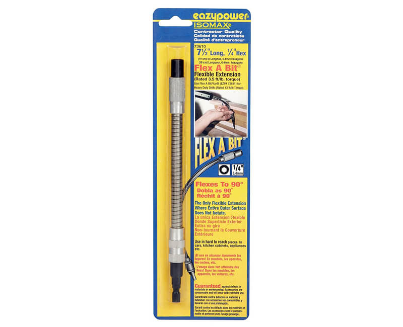 Eazypower 7 1/2" FLEX-A-BIT 1/4 HEX SHANK CARDED 73610
