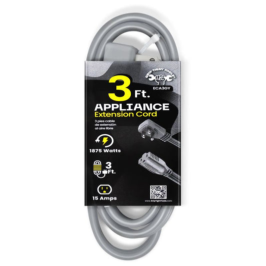 GRIP TITE APPLIANCE CORD 12-3 GREY