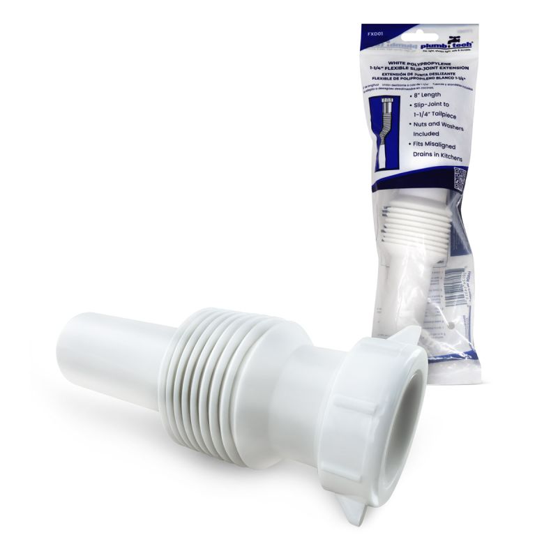 1-1/4" x 8" Flexible Slip-Joint Extension FXD01