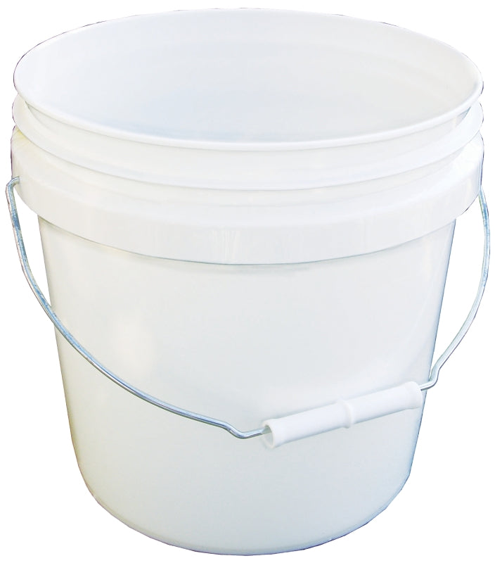 2 GALLON BUCKET Pail WHITE NO LID