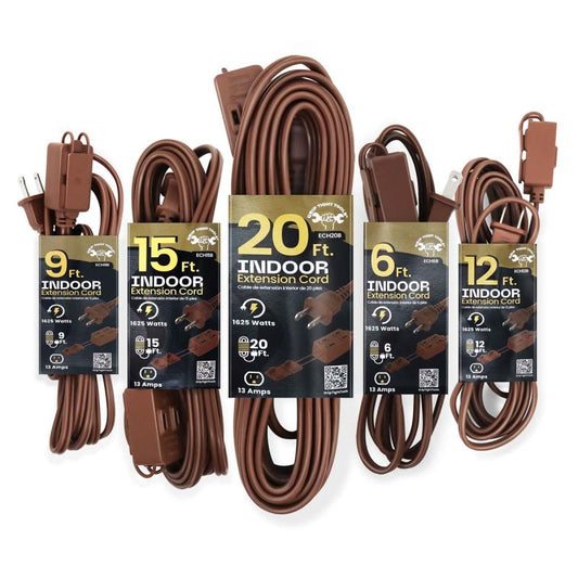 Household Extension Cord, 16-2 SPT, White