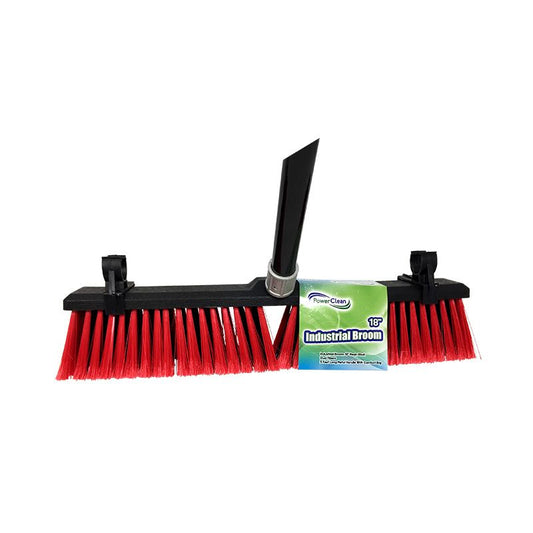 18" Industrial Push Broom with 5' Handle IB01