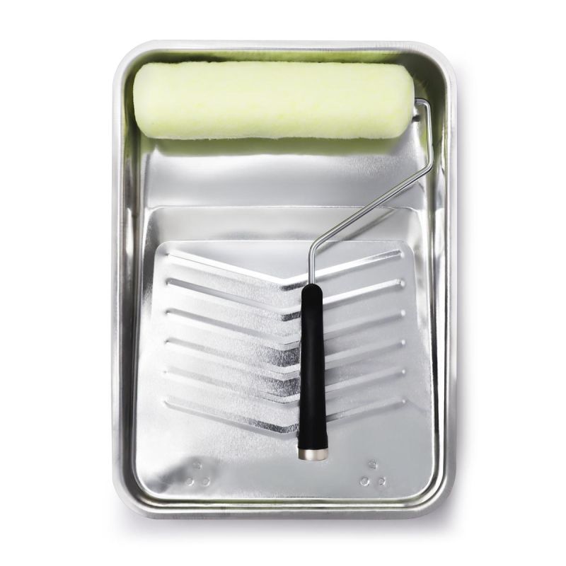 3 PC Paint Metal Tray Set with 9" Roller Size MTS3