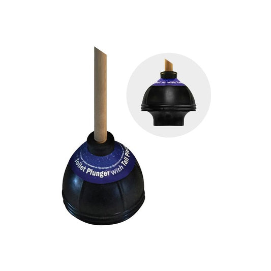 5-3/4" Pro Toilet Plunger with 21" Wood Handle PLN01