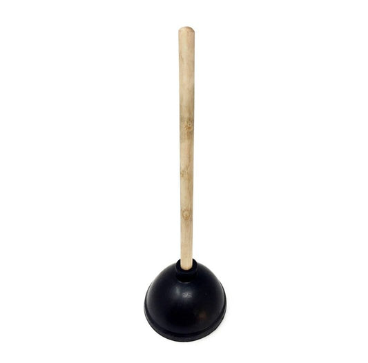 5-3/4" Standard Toilet Plunger with 19" Wood Handle PLN02