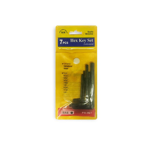 7 PCs Sae Hex Key Wrench Set PS-IN7
