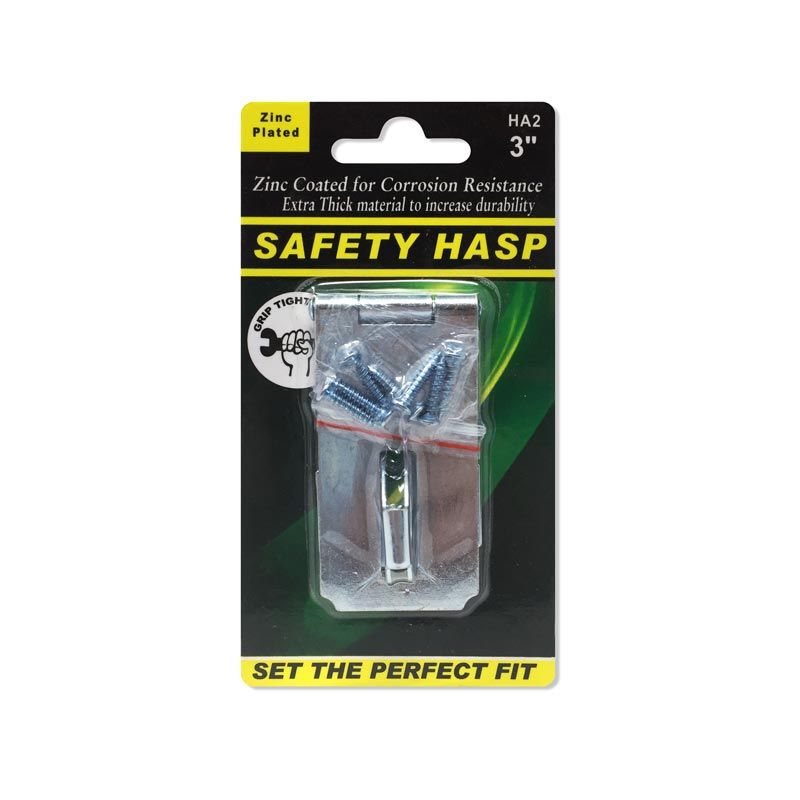 Grip Tight Tools Zinc-Plated Safety Hasp